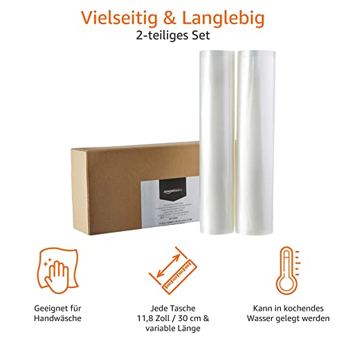 Foto von Amazon Basics 30 cm x 600 cm, 2 Rollen für Vakuumierer
