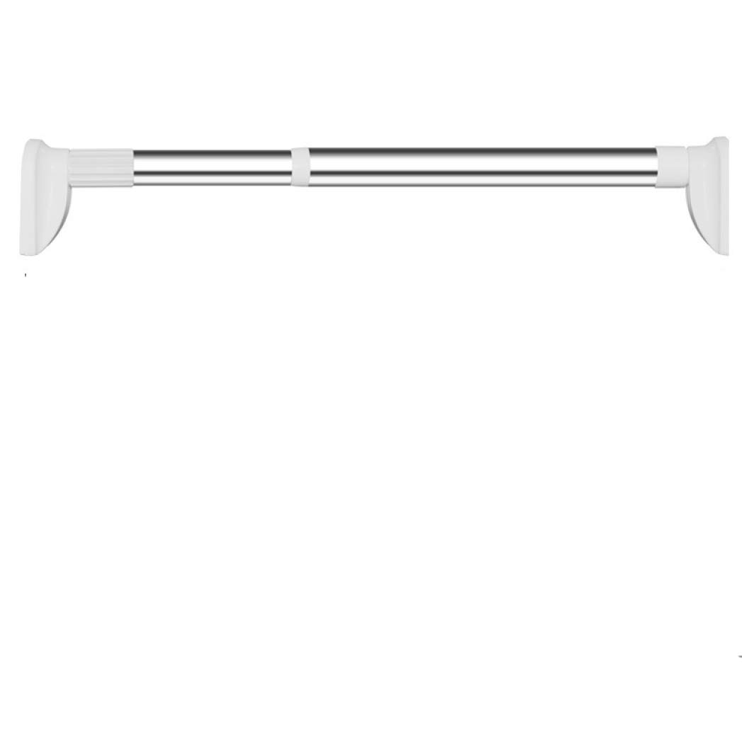 Vic Gray Shower Curtain Rods Rugged Stainless Steel Rust-Proof Bathroom Accessories Adjustable Removable Hanger