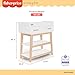Fisher Price by Dream On Me Baby Changing Table, Vintage White Oak – Greenguard Gold & JPMA Certified, Wooden Nursery Dresser with Storage Shelves – Compact, Sturdy & Easy-to-Clean Design