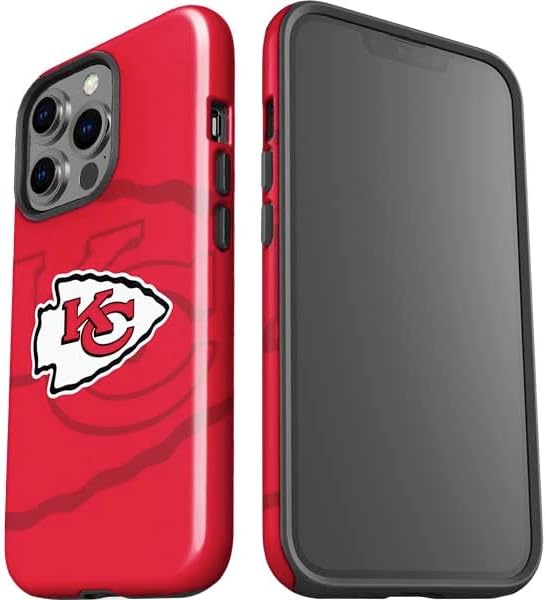 Skinit Impact Phone Case Compatible with iPhone 15 Pro - Officially Licensed NFL Kansas City Chiefs Double Vision Design