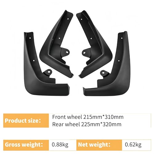 Guardabarros para coche Tesla Model X 2016-2025 contra impactos de piedras 5