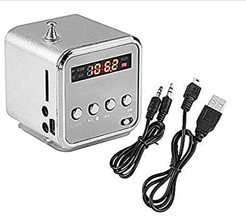 TD-V26 Mini-Lautsprecher-Musik-Player mit Teleskopantenne und UKW-Küchenradio-Lautsprecher Unterstützt USB-Festplatte UKW-Radio