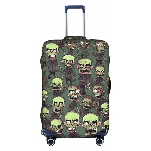 Many Zombies Travel Luggage Cover Suitcase Protector Fits 18-22 Inch Luggage,Anti Scratch Dirt Covers