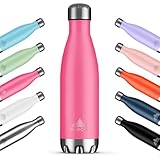 Mont-Clair H2O Trinkflasche Edelstahl - Thermosflasche - BPA-freie - Water Bottle, Edelstahl trinkflasche 1L - 24h Kalt & 12h Warm - Trinkflasche Auslaufsicher - Beerenrosa