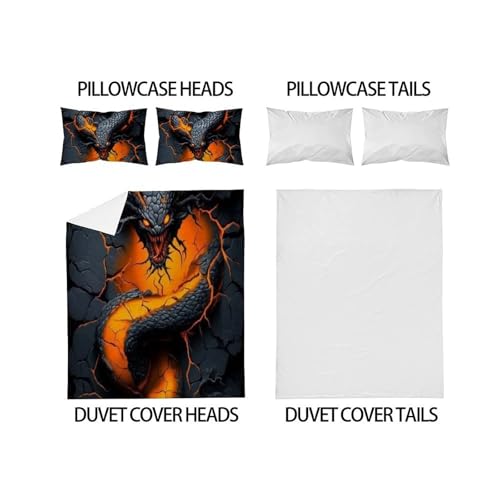 Housse de couette python sauvage pour transformer la chambre