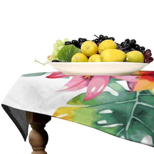 Nappe rectangulaire aquarelle tropicale imperméable - 8
