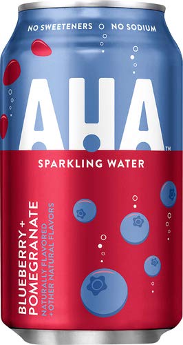 Aha Sparkling Water (Blueberry + Pomegranate), 12 Fl Oz
