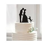Funny Wedding Cake Toppers, Custom Wedding Cake Topper, Bride and Groom Cake Topper, Pet Dog Cake Topper, Unique Cake Topper.