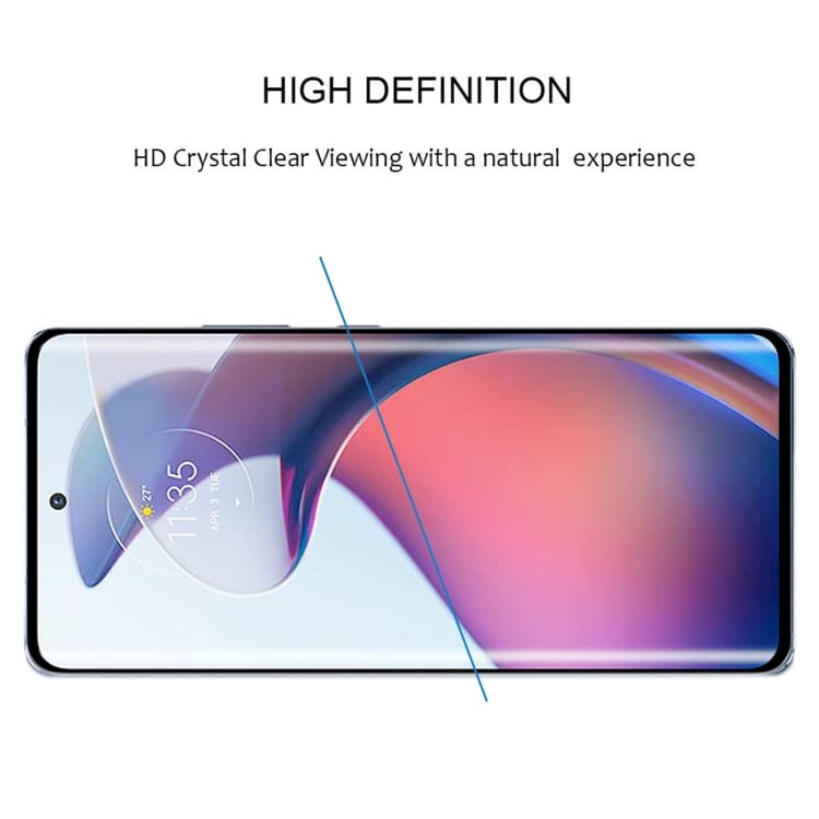 Image of Casodon 5D Tempered Glass Screen Guard for Samsung Galaxy S23 Plus 5G (Black),Finger Print Scanner Compatible with Easy Installation Kit