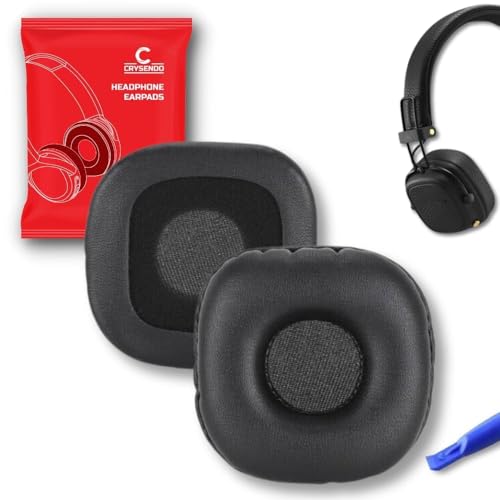 Image of Crysendo Headphone Cushion Compatible with Boat Rockerz 600 Headphone | Soft Ear Pads Replacement Cushion Cover | PU Leather & Foam Earpads (Black)