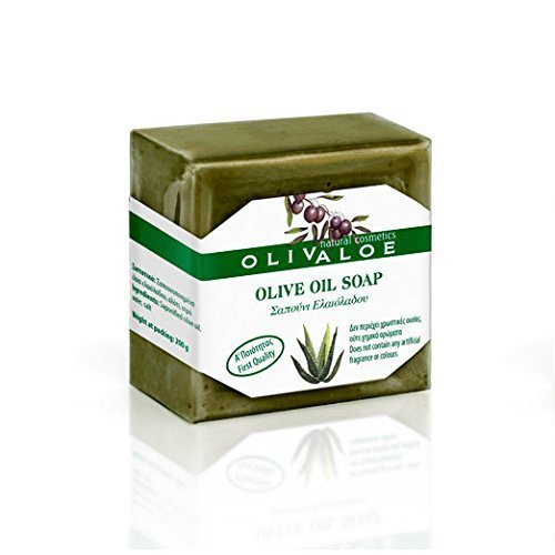 OLIVALOE 00196 - Jabón tradicional de aceite de oliva hecho a mano, 200 g, cosmética natural Cover