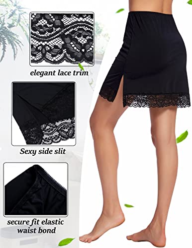 Image of Avidlove Half Slips for Women Underskirt Short Lace Trim Above Knee Half Slip