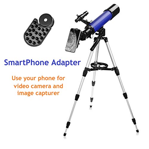 MaxUSee 70mm Telescope Focal Length 500mm for Kids Adults & Beginners, Refractor Telescope with Carrying Bag Phone Adapter and Stable Tripod