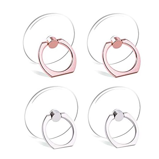 Cell Phone Ring Holder Stand Transparent Finger Grip Loop