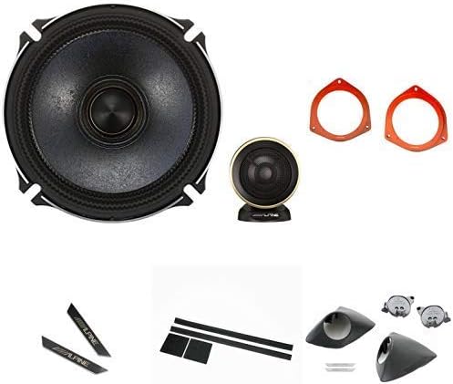 Amazon Co Jp アルパイン セレナ C27 専用 17cmセパレート2ウェイスピーカー X 170s インナーバッフルボード ツィーター取付けキット スピーカー音質向上キット アルパインロゴエンブレム セット 車 バイク