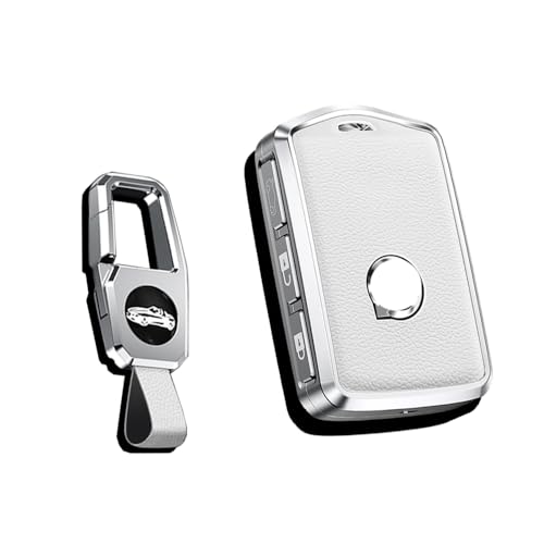 Boîtier en métal blanc pour clé de voiture XC60 XC90 S90 V90 protection premium