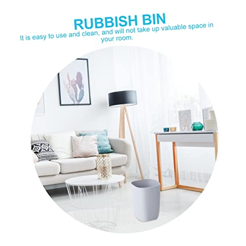 Caneca de basura rectangular de plástico 10L miniatura 5