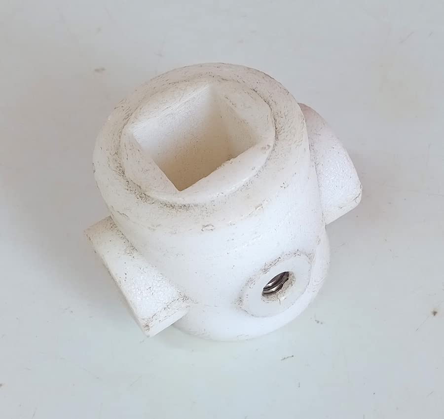 Generic White Nylon Square Stone Holder for Grinder, 1 Piece, 5.5 x 4 x 4cm, Thread 6mm & 8mm, Square - 18mm-image-42