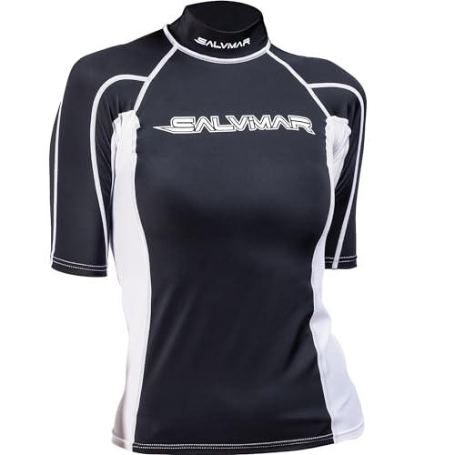 Rash Guard Short SL Woman SALVIMAR Maillot Femme Anti-UV Taille M