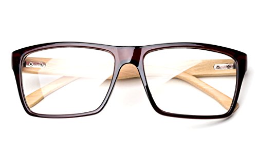 Image of Classic Unisex Squared Fashion Clear Lens Eye Glasses Frame Clear Lens Glasses Men Women