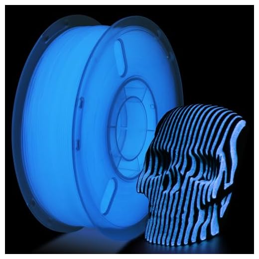 RAMBERY Glow in The Dark Blue 3D Printer Filament Luminous PLA Filament 1.75mm 3D Printing Filament Fit Most FDM Printers, 1kg(2.2lbs)/Spool