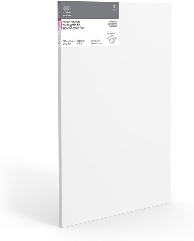 Winsor & Newton 16 x 20-Inch Professional Cotton Smooth Canvas (Pack of 1)