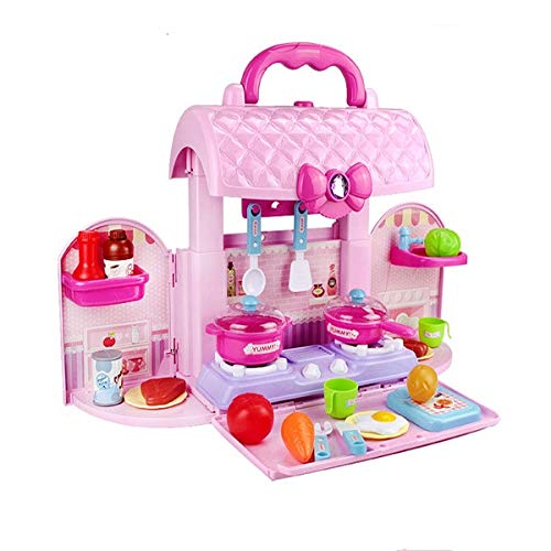 SQUICKLE House Wine Toys Set Basket | Kitchen Food Playset | Kitchen Cooking Pretend Set for Kids | Role Play Kitchen Set Toys for Kids