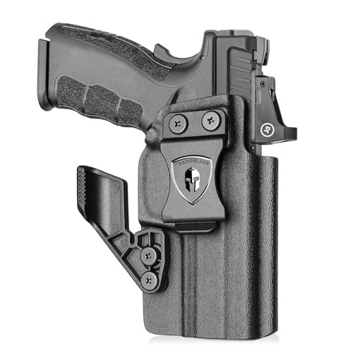 WARRIORLAND IWB Kydex Holster, Compatible with Springfield XD MOD.3 & MOD.2 9mm / XD 4' .45 – Concealed Carry Holster with Optic Cut & Claw, Adj. Cant & Retention, Inside Waistband Carry, Right Hand