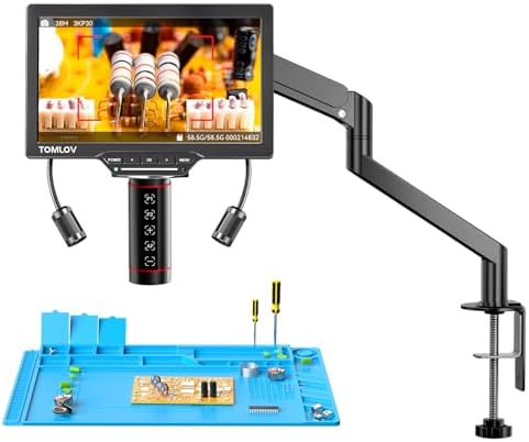 TOMLOV TM3K-AF Max Microscope Numérique Autofocus : Écran HDMI IP...