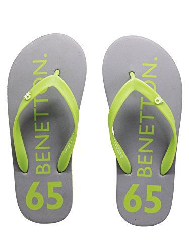 Image of United Colors of Benetton Men Black /Green Slippers-9.5 UK (44 EU) (0IP8FLPSTY3MI-A19-9.5)