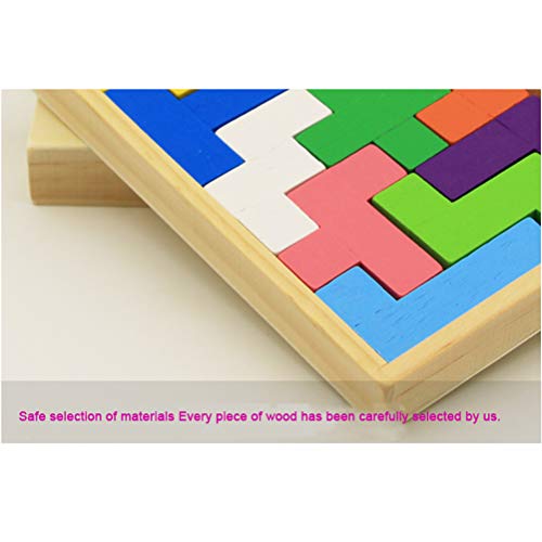 Flormoon Pentomino Puzzle Wooden Brain Teaser Mind Novelty Trick Kids Learning Toys #TOP6
