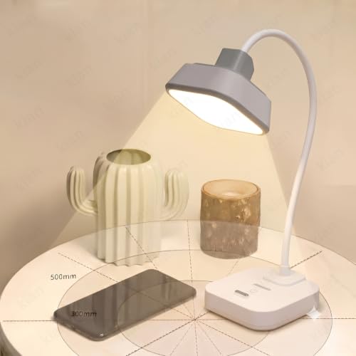 Image of Kian 3-in-1 LED Desk Lamp with Pen & Phone Holder, 1200mAh Battery- USB Rechargeable Study Lamp with Touch Sensor, 3 Light Modes, Eye Protection & Warm White,(Pack of 1) (Lamp 6)