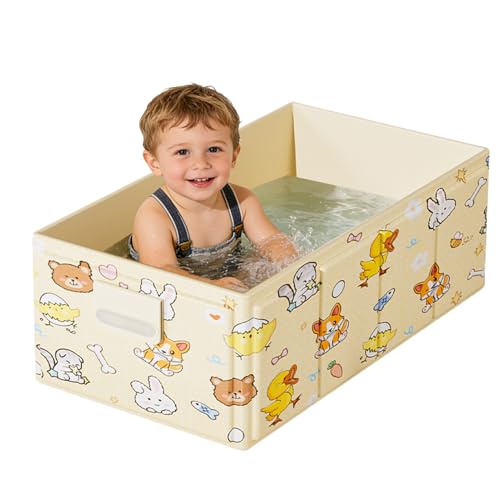 Baignoire pliable enfant avec bouchon de vidange pour douche et voyage