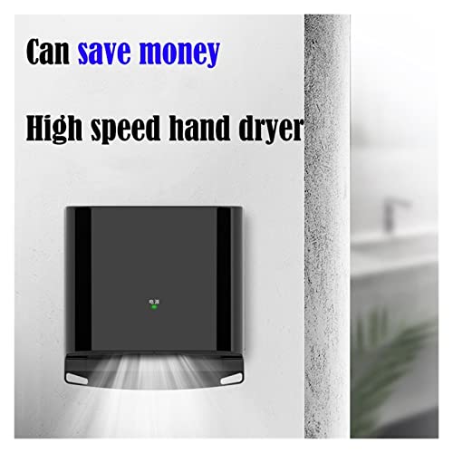 Secamanos eléctrico automático de pared blanco con sensor inteligente para baños 4