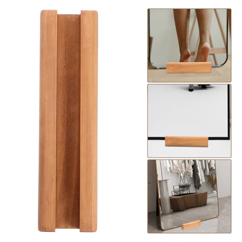 Base de madera para espejo de piso con soporte de diseño elegante 8