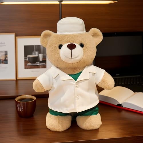 Ours docteur peluche adorable, cadeau idéal pour Noël, Saint-Valentin et Halloween