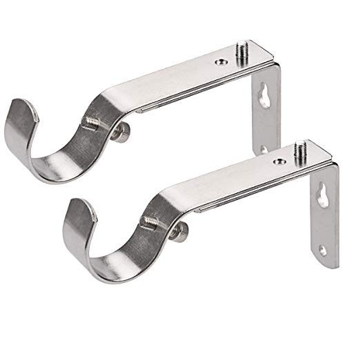 Curtain Rod Bracket Set of 2 for 1 Or 1 1/8 Inch Rods