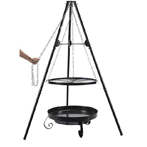 Hängende Kohlenbecken Freunde im Freien, Haushalts-Hängeofen, Lagerfeuer, tragbarer Holzkohlegrill, Grill