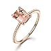Produktbild WZYMNJZ Ring Set Rose Gold Gefüllt Kristall Ringe Für Frauen Hochzeit Band Versprechen Engagement Fingerringe Frauen Schmuck