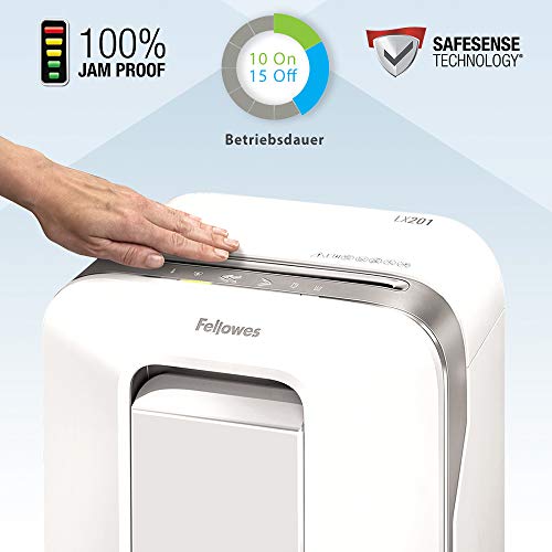Aktenvernichter Fellowes 12 Blatt High Security P5 für Büros