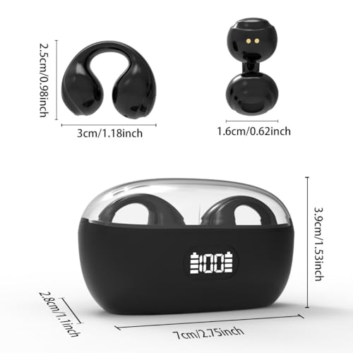 Fone Sem Fio Ony-Earcuffs Bluetooth 5.3 Esporte Gancho Onyon Portatil