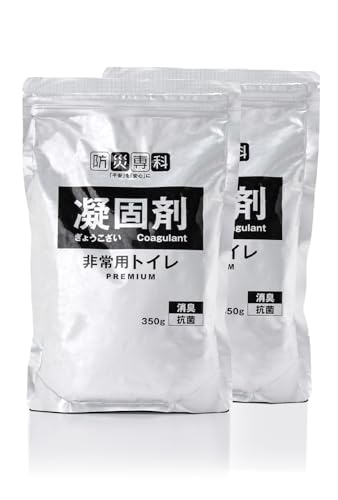 「被災者の声から生まれた」 非常用トイレ PREMIUM【500社以上導入】15年保存 簡易トイレ 携帯トイレ 車載 凝固剤のみ 詰め替え 災害用 防災グッズ 15年保存 大容量 男女兼用 【防災専科】 (凝固剤のみ, 100回)の商品画像（Amazon）