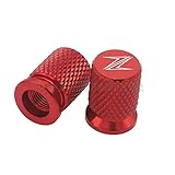 Artikelhöhe: 0inch Fit for Kawasaki Z900 Z800 Z750 Z400 Z650 Z300 Z1000 Z250 ZX6R Motorrad Accessorie Rad-Reifen-Ventilkappen CNC Airtight Abdeckungen Durable and Cost-Effective (Color : Red)