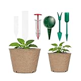 Peat Pots - 150-Piece Planting Tool with Drainage | Seedling Containers Planting Cups Kit - for Indoor Outdoor Balcony Greenhouse Flower Vegetable Hydroponic