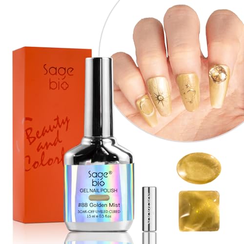SAGEBIO Cat Eye Gel Nail Polish with Magnet Stick, 15ml Magnetic Gel Polish, Create Stunning 3D Effect for DIY Manicure, Long-Lasting & Chip-Resistant 02