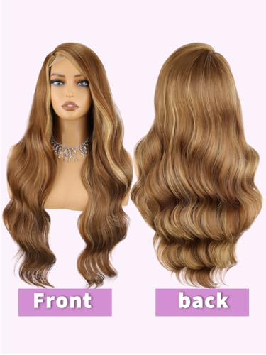 NOSTALGIA Right Side Part Body Wave Synthetic Wig, Honey Blonde - image 2