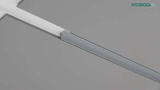 KOSOOM Profilé LED 2m X 5 Pièces, Couvercle Opaque, Taille 28 X 13,8 Mm (largeur Lacet 64,2 Mm), Adapté Aux Bandes Lumineuses De Moins De 20 Mm