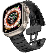 Armand Kompatibel mit Apple Watch Armand Ultra/Ultra 2, Edelstahl Link Armband Easy Fit Uhrenarmb...