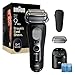 Braun Serie 9 PRO + Rasoio Elettrico Barba, Wet&Dry, 5+1 Lame Di Precisione Ultra Sottili, Regolabarba Uomo, Rasoio Barba, 60 Min Utilizzo, Testina di Ricambio, Stazione SmartCare 6in1, 9660CCPS, Nero immagine