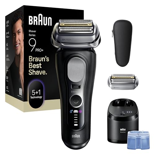 Braun Serie 9 PRO + Rasoio Elettrico Barba, Wet&Dry, 5+1 Lame Di Precisione Ultra Sottili,...